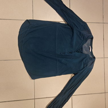 Chemise Camaïeu bleu canard 