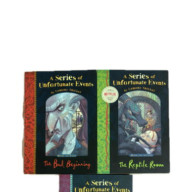 a series of unfortunate events, books 1-3