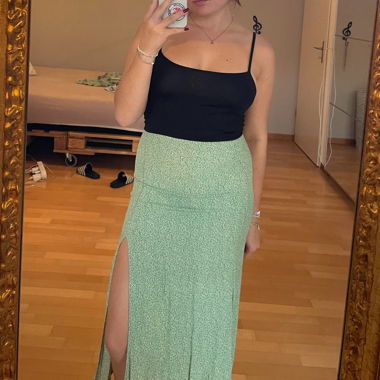 Jupe maxi à fleurs