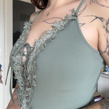 Topshop Body in Salbeigrün 