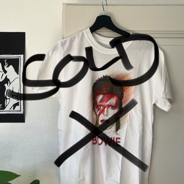 David Bowie Tour shirt backprinted