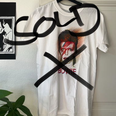 David Bowie Tour shirt backprinted