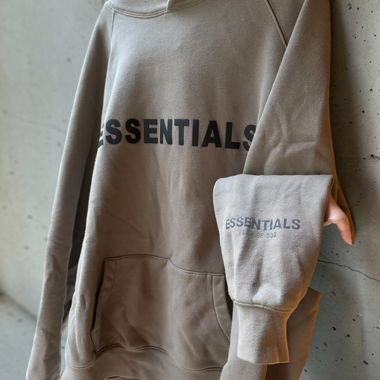 Essentials beige hoodie