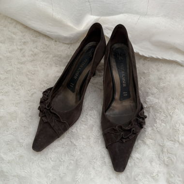 Vintage Brown Kitten Heels