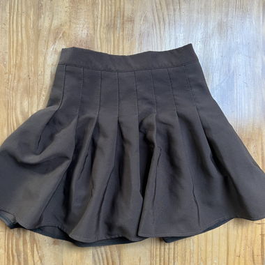 Brown skirt with shorts -XS