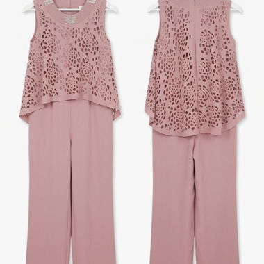 Rosafarbener Jumpsuit