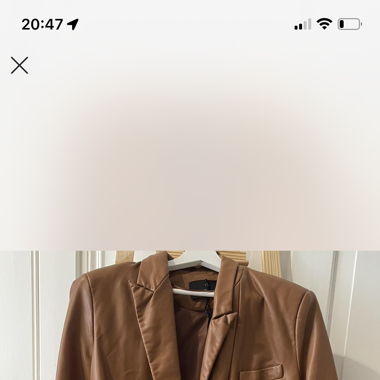 Leather Blazer Stradivarius Gr. M