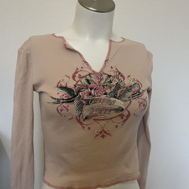 Yk2 graphic crop top