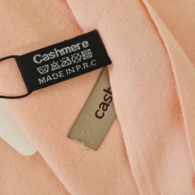 Pink cashmere scarf from Portugal.
