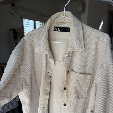 Cordjacke beige
