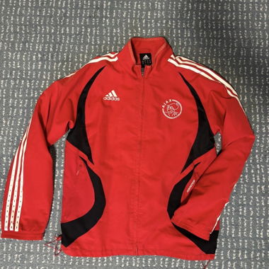 Adidas Ajax Trainingsjacke Rot / Schwarz Gr. M