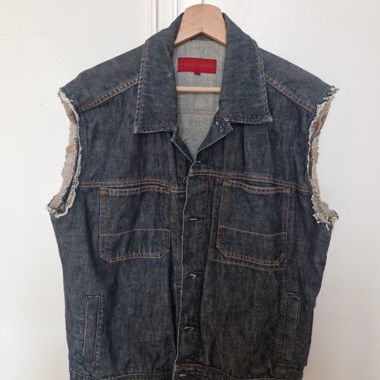 Gilet en jean Man Wolfs
