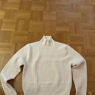 Rollkragenpulli Weiss Gr. M