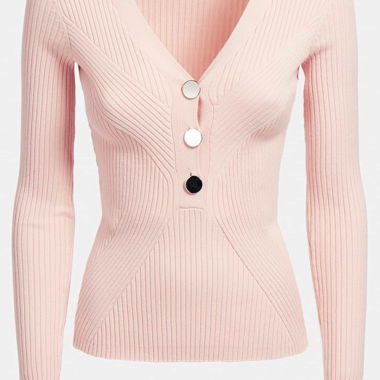 Cardigan in maglia Guess rosa