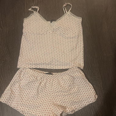 Brandy Melville Heart Print Pajama Set