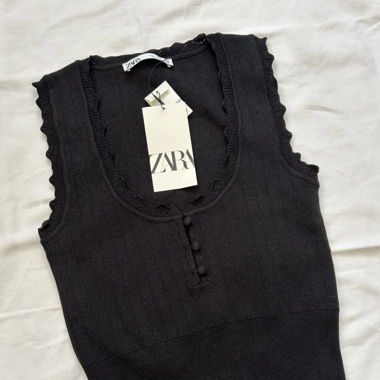 Débardeur noir Zara neuf avec étiquette taille S