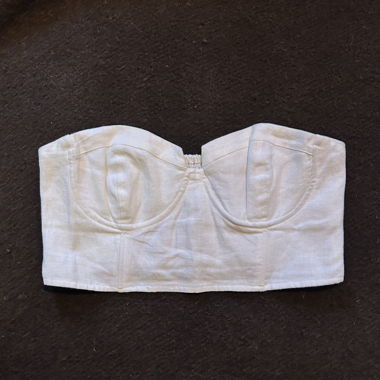Top bustier bianco GLASSONS