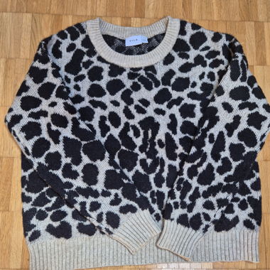 Maglione in maglia VILA con motivo leopardato