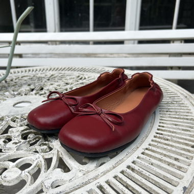 Ballerines bordeaux foncé
