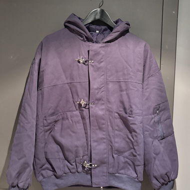 Veste à capuche violette/bleue
