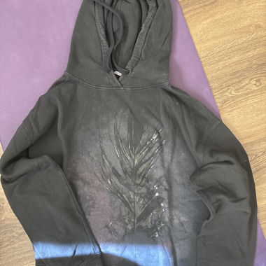 Black Hoodie with Print