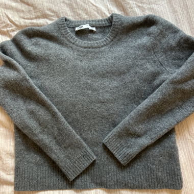 Maglione Zara in lana grigia