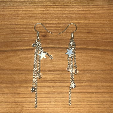 2 paires de longs boucles d’oreilles pendantes Y2K