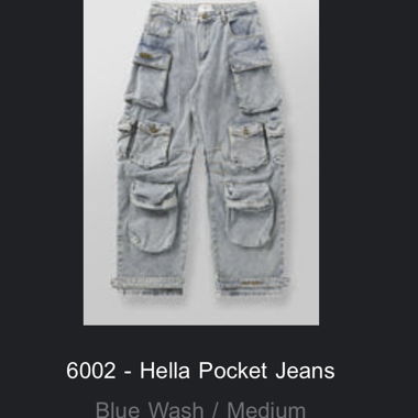 YoungLaHella Pocket Jeans blue wash