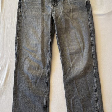 ZARA grey straight-leg jeans EU 36