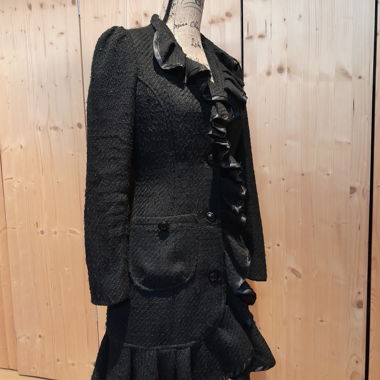 MORGAN - eleganter schwarzer Mantel