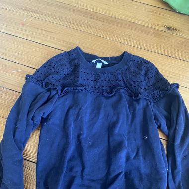 blauer kinder pulli