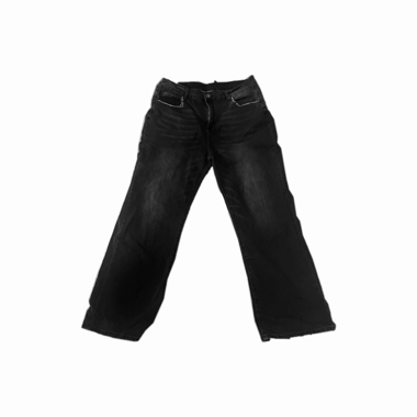 Vintage Baggy Jeans in Black with Rhinestones