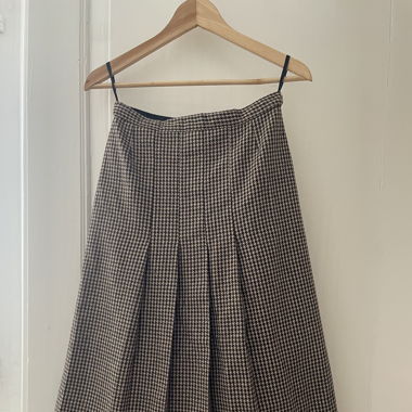 Vintage Wollrock, Hahnentritt-Muster, Swiss Made
