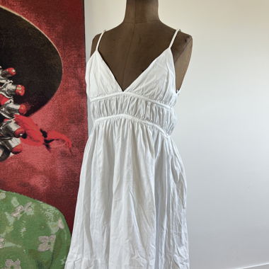 Zara weisses Trägerkleid