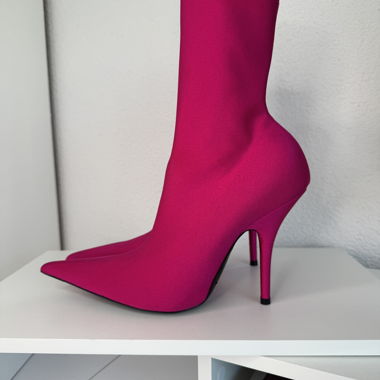 Balenciaga Heels Knife Stiefeletten Pink Gr. 36