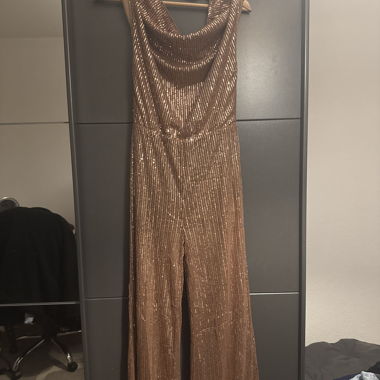 Bronze Sequin Jumpsuit