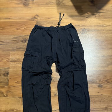 Karl Kani Schwarze Parachute Baggy Pants