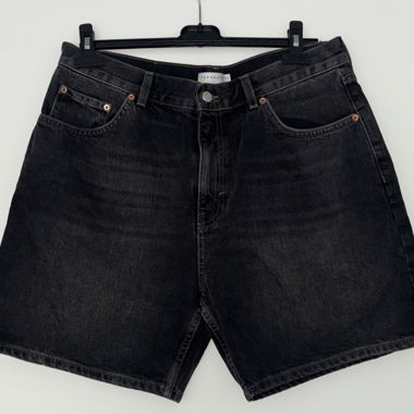 Corti in denim nero Topshop