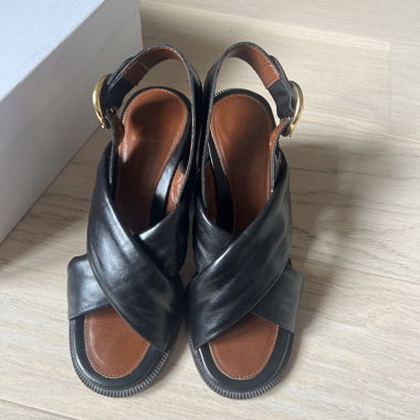 See by Chloé Leather Sandals with Heel