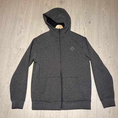 Hoodie zippé gris foncé