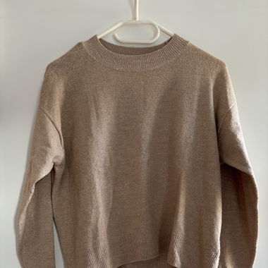 Beige Sweater with glitter