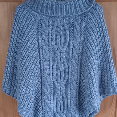 Poncho in maglia