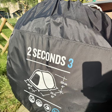 Tente Quechua 2 seconds 3 places Fresh&Black 