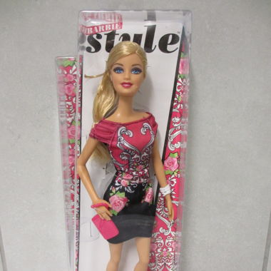 2013 Mattel Barbie Style Rosen Kleid Fashionista_1