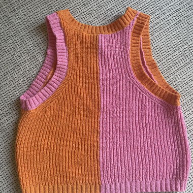 Haut en tricot sans manches Divided H&M pour femmes
