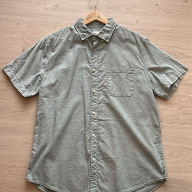 Chemise manches courtes verte