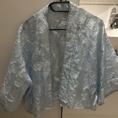 Gilet transparent bleu