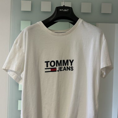 Tommy Jeans weisses T-Shirt Gr. XS