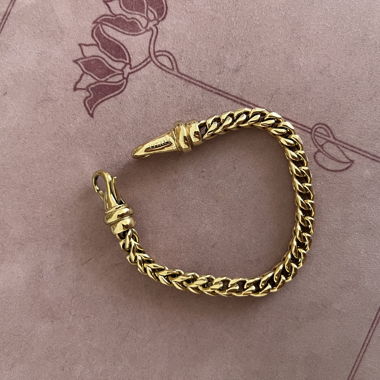 Gold-coloured link bracelet