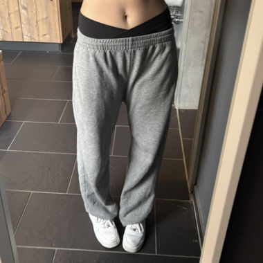 Graue H&M Loungehose aus Jersey, Gr. 40